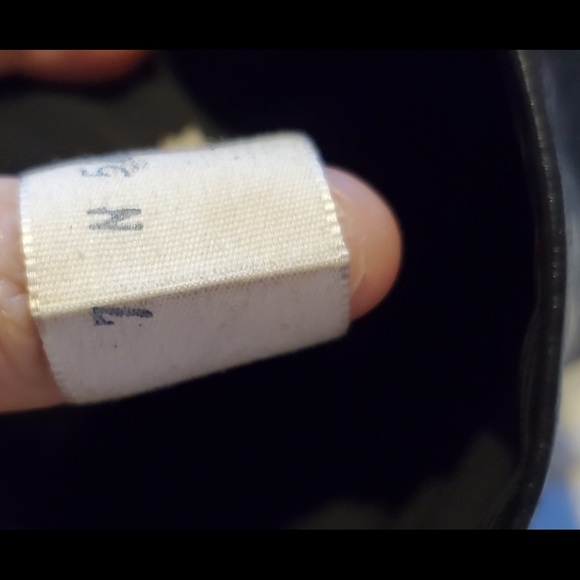 Vintage black leather Avon tall square toe low heel with foot grips 7 - Picture 7 of 9